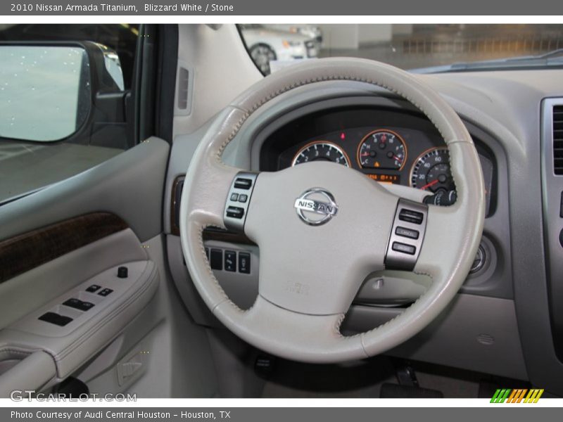 Blizzard White / Stone 2010 Nissan Armada Titanium