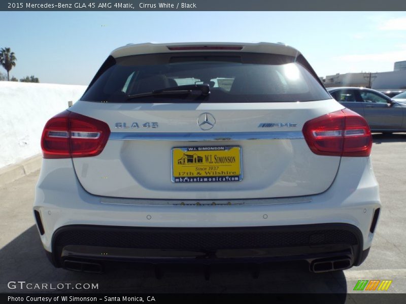 Cirrus White / Black 2015 Mercedes-Benz GLA 45 AMG 4Matic