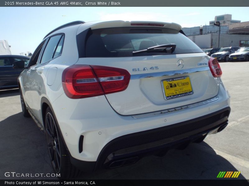 Cirrus White / Black 2015 Mercedes-Benz GLA 45 AMG 4Matic