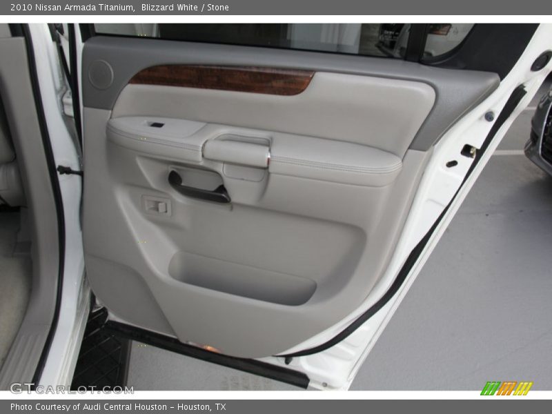 Blizzard White / Stone 2010 Nissan Armada Titanium
