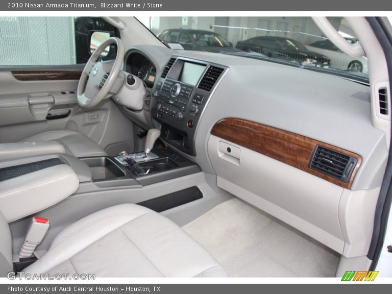 Blizzard White / Stone 2010 Nissan Armada Titanium