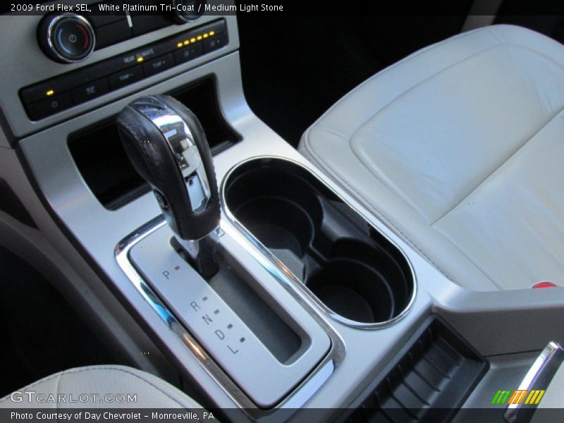 White Platinum Tri-Coat / Medium Light Stone 2009 Ford Flex SEL
