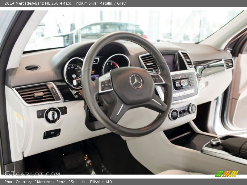 Iridium Silver Metallic / Grey 2014 Mercedes-Benz ML 350 4Matic