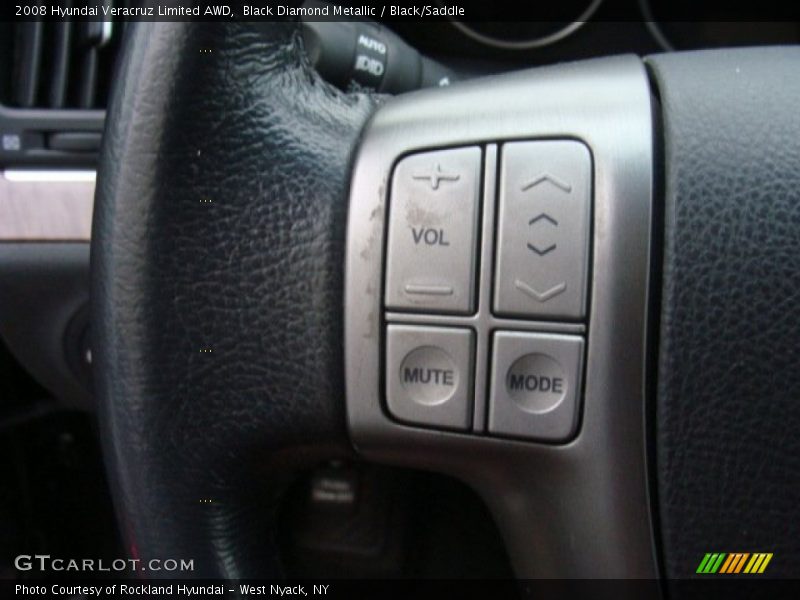 Black Diamond Metallic / Black/Saddle 2008 Hyundai Veracruz Limited AWD