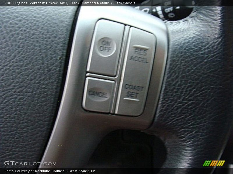 Black Diamond Metallic / Black/Saddle 2008 Hyundai Veracruz Limited AWD