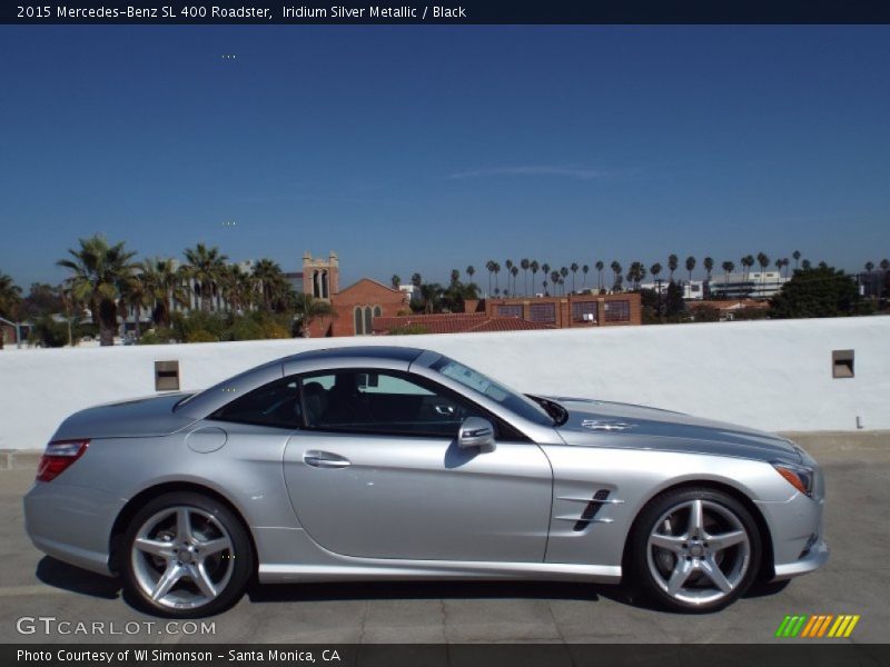 Iridium Silver Metallic / Black 2015 Mercedes-Benz SL 400 Roadster