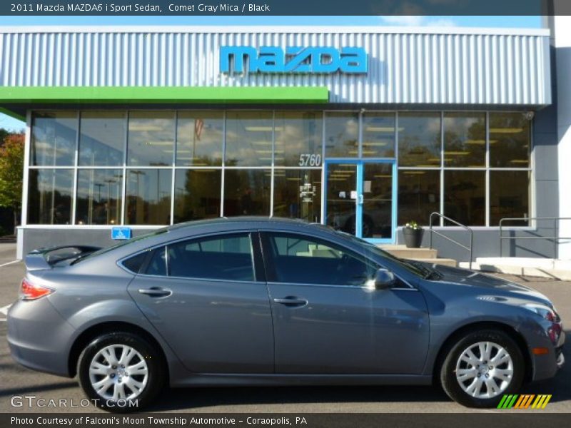 Comet Gray Mica / Black 2011 Mazda MAZDA6 i Sport Sedan