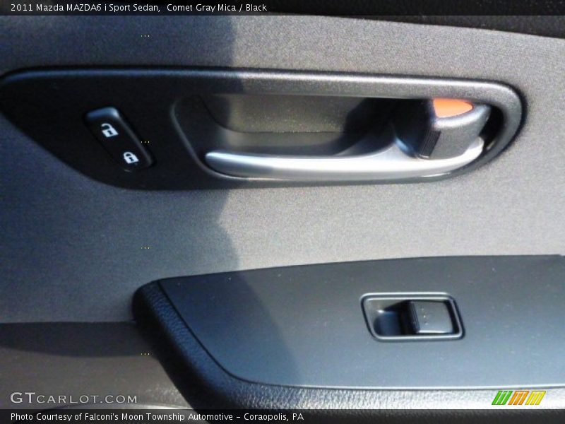Comet Gray Mica / Black 2011 Mazda MAZDA6 i Sport Sedan