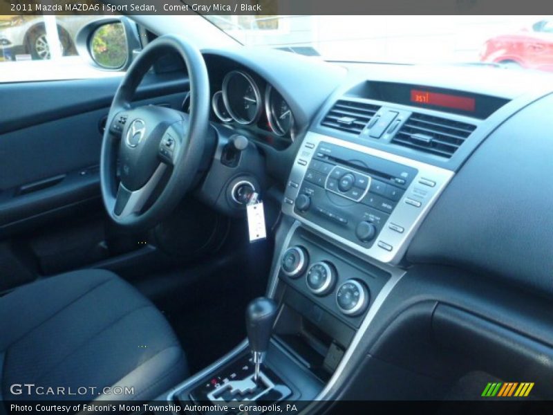 Comet Gray Mica / Black 2011 Mazda MAZDA6 i Sport Sedan