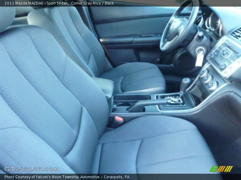 Comet Gray Mica / Black 2011 Mazda MAZDA6 i Sport Sedan