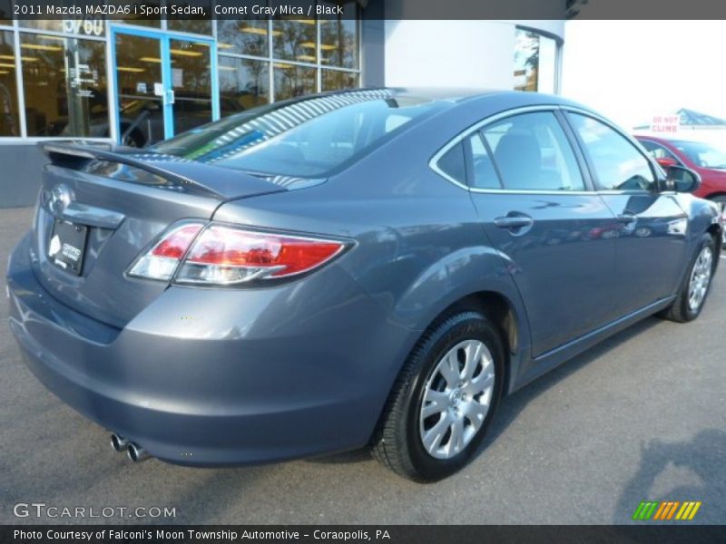 Comet Gray Mica / Black 2011 Mazda MAZDA6 i Sport Sedan