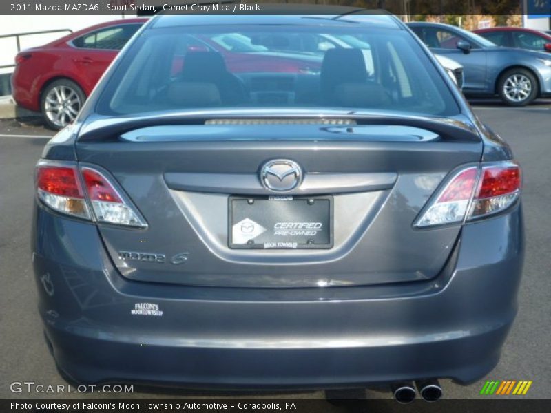 Comet Gray Mica / Black 2011 Mazda MAZDA6 i Sport Sedan