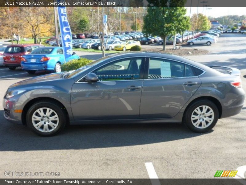 Comet Gray Mica / Black 2011 Mazda MAZDA6 i Sport Sedan