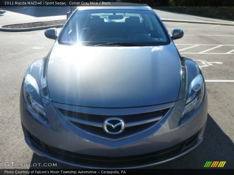 Comet Gray Mica / Black 2011 Mazda MAZDA6 i Sport Sedan