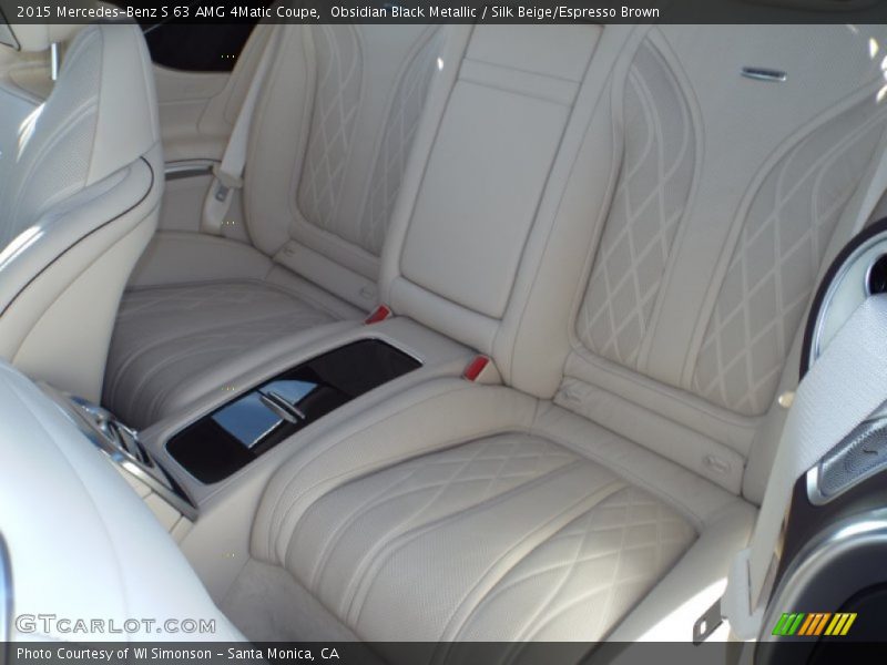 Obsidian Black Metallic / Silk Beige/Espresso Brown 2015 Mercedes-Benz S 63 AMG 4Matic Coupe