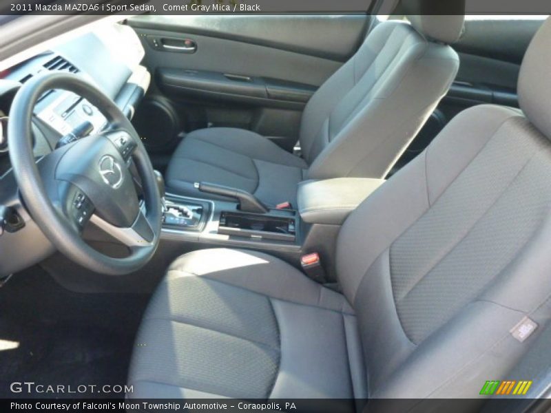 Comet Gray Mica / Black 2011 Mazda MAZDA6 i Sport Sedan