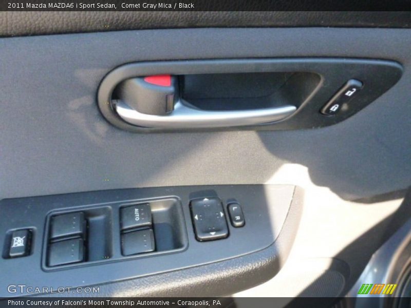 Comet Gray Mica / Black 2011 Mazda MAZDA6 i Sport Sedan