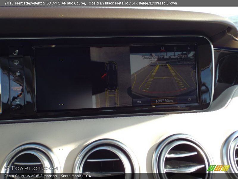Obsidian Black Metallic / Silk Beige/Espresso Brown 2015 Mercedes-Benz S 63 AMG 4Matic Coupe