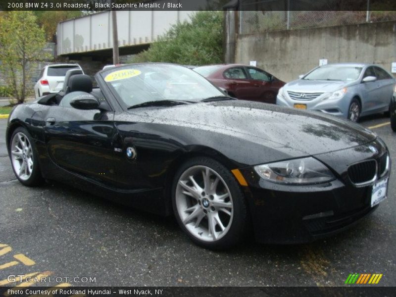 Black Sapphire Metallic / Black 2008 BMW Z4 3.0i Roadster