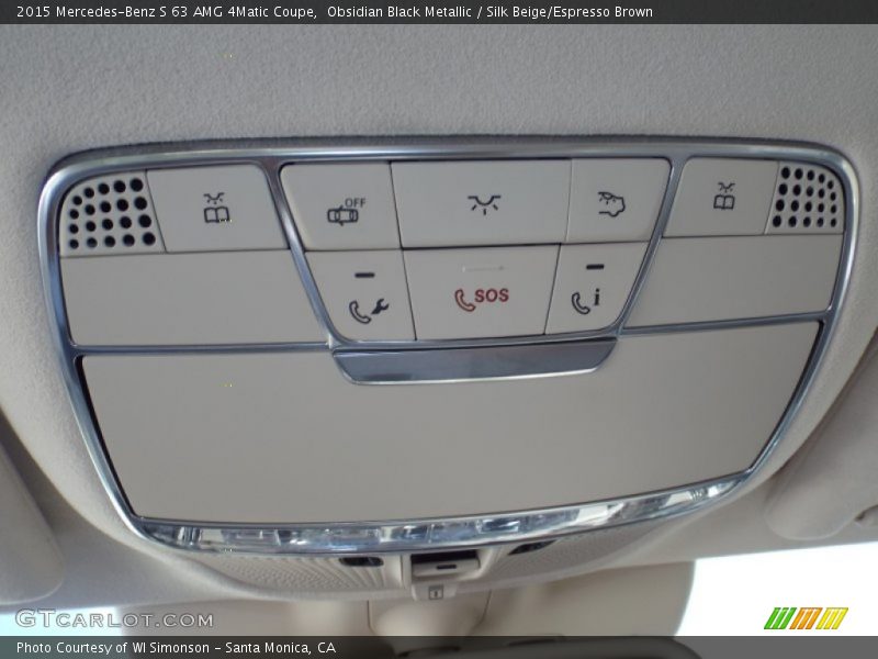 Obsidian Black Metallic / Silk Beige/Espresso Brown 2015 Mercedes-Benz S 63 AMG 4Matic Coupe
