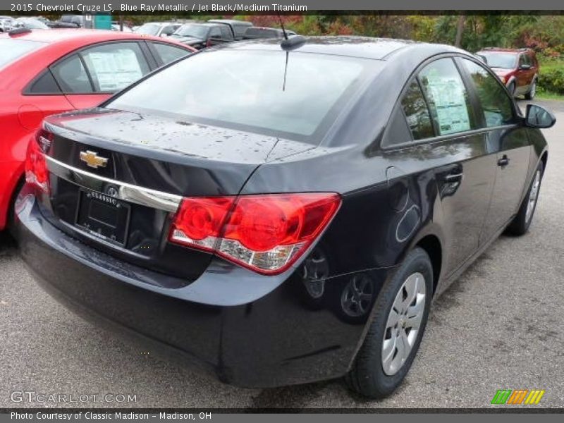 Blue Ray Metallic / Jet Black/Medium Titanium 2015 Chevrolet Cruze LS
