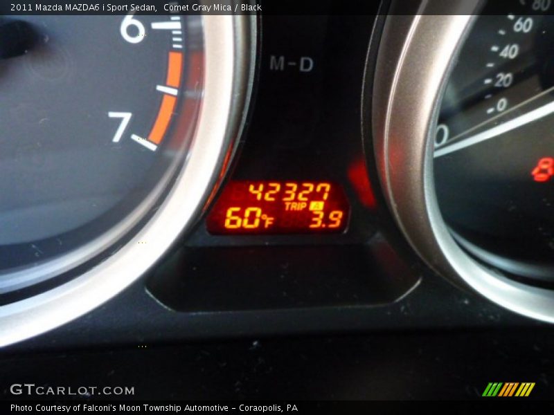 Comet Gray Mica / Black 2011 Mazda MAZDA6 i Sport Sedan