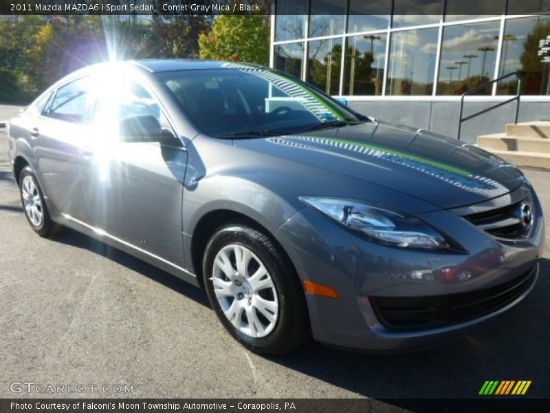 Comet Gray Mica / Black 2011 Mazda MAZDA6 i Sport Sedan