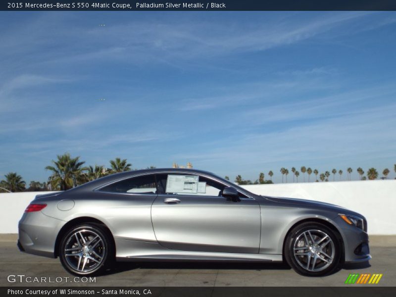 Palladium Silver Metallic / Black 2015 Mercedes-Benz S 550 4Matic Coupe