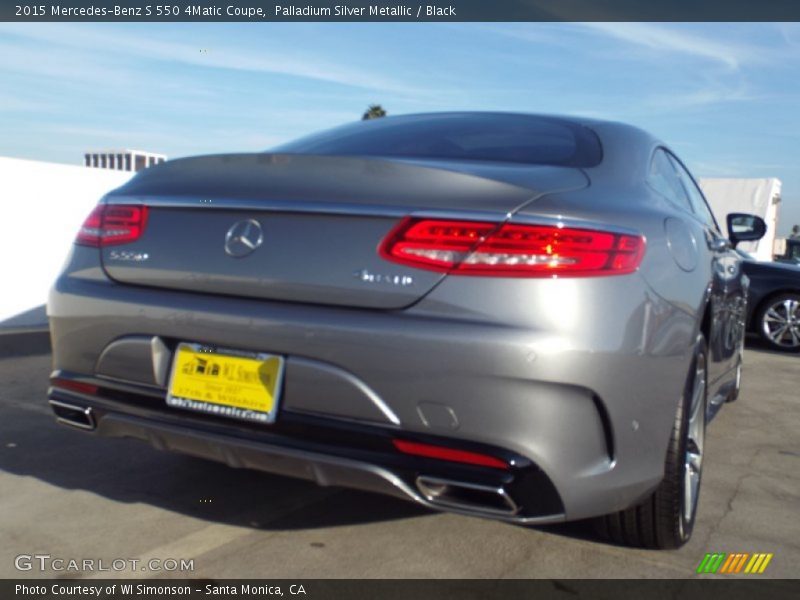 Palladium Silver Metallic / Black 2015 Mercedes-Benz S 550 4Matic Coupe