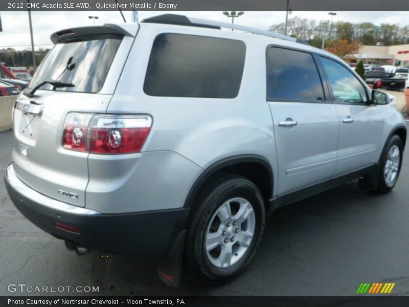 Quicksilver Metallic / Ebony 2012 GMC Acadia SLE AWD