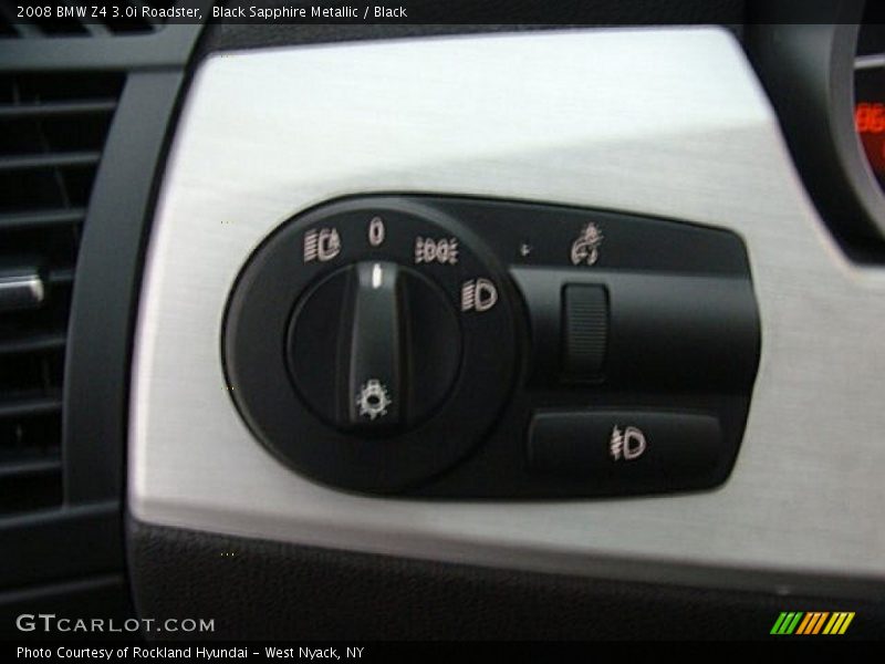 Black Sapphire Metallic / Black 2008 BMW Z4 3.0i Roadster