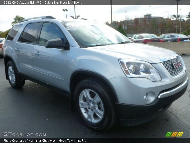 Quicksilver Metallic / Ebony 2012 GMC Acadia SLE AWD