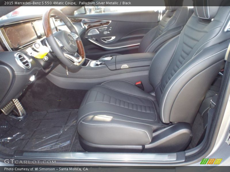 Palladium Silver Metallic / Black 2015 Mercedes-Benz S 550 4Matic Coupe