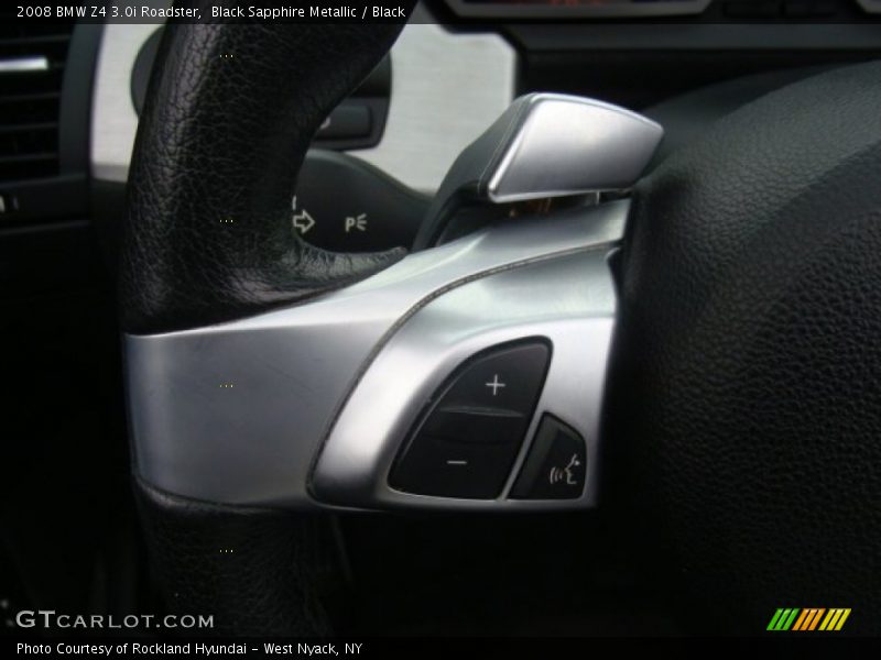 Black Sapphire Metallic / Black 2008 BMW Z4 3.0i Roadster