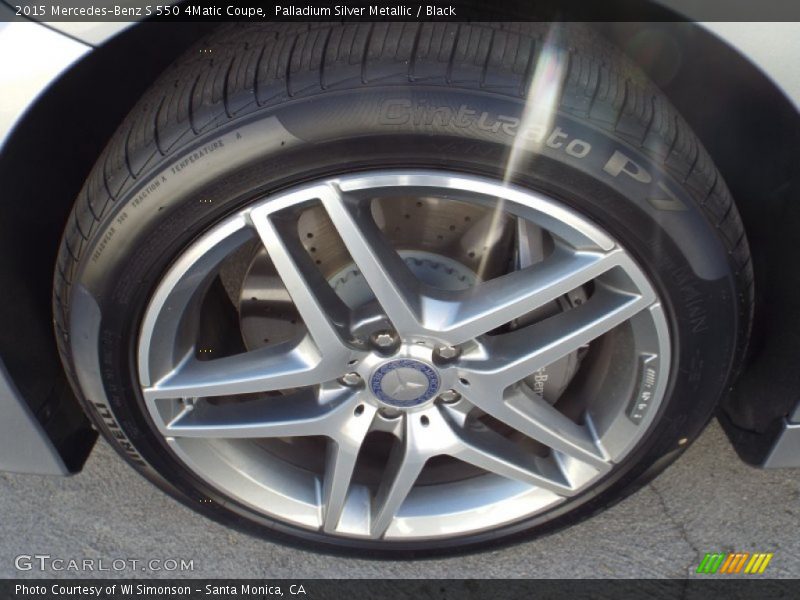 Palladium Silver Metallic / Black 2015 Mercedes-Benz S 550 4Matic Coupe