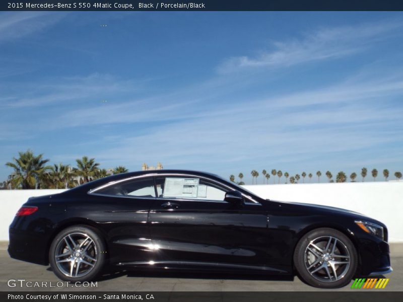 Black / Porcelain/Black 2015 Mercedes-Benz S 550 4Matic Coupe