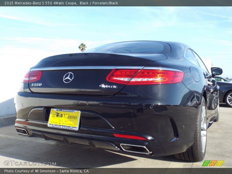 Black / Porcelain/Black 2015 Mercedes-Benz S 550 4Matic Coupe