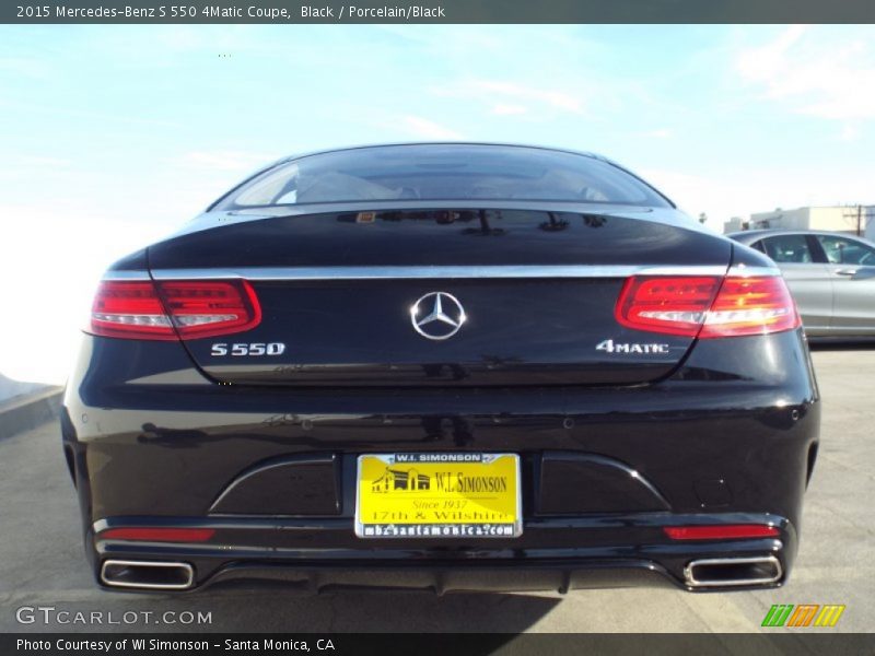 Black / Porcelain/Black 2015 Mercedes-Benz S 550 4Matic Coupe