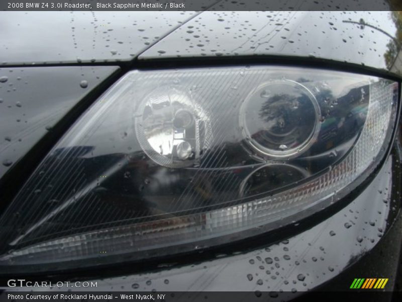 Black Sapphire Metallic / Black 2008 BMW Z4 3.0i Roadster