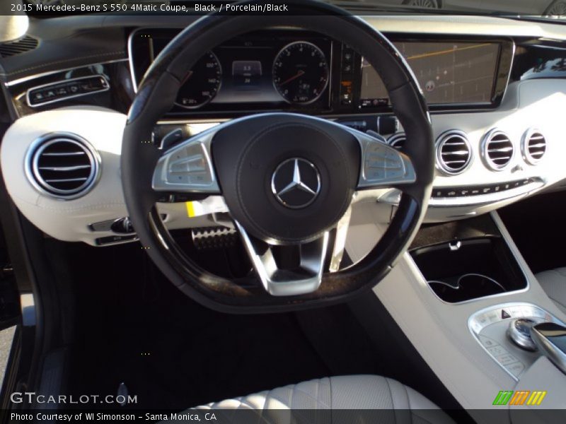 Black / Porcelain/Black 2015 Mercedes-Benz S 550 4Matic Coupe