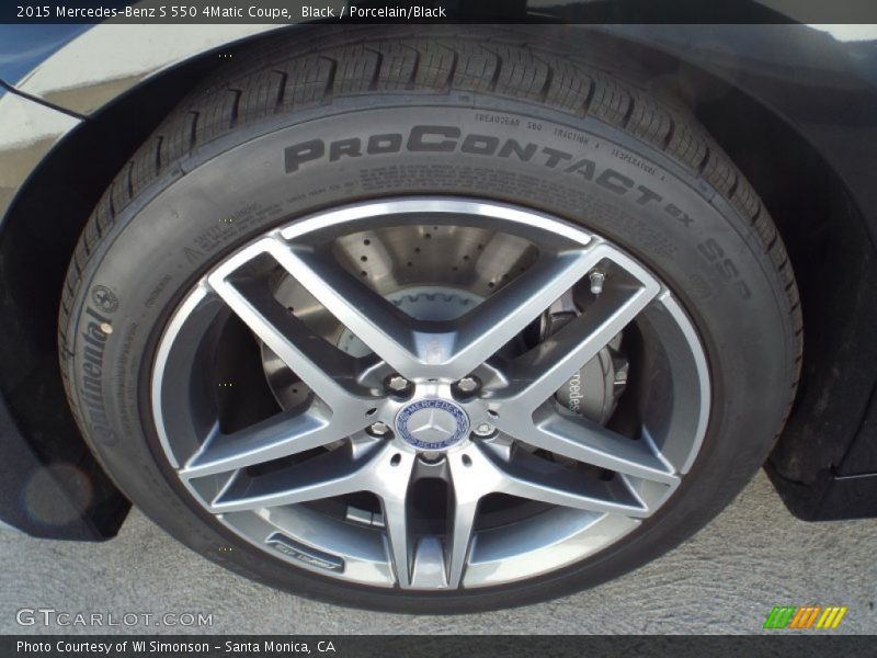 Black / Porcelain/Black 2015 Mercedes-Benz S 550 4Matic Coupe