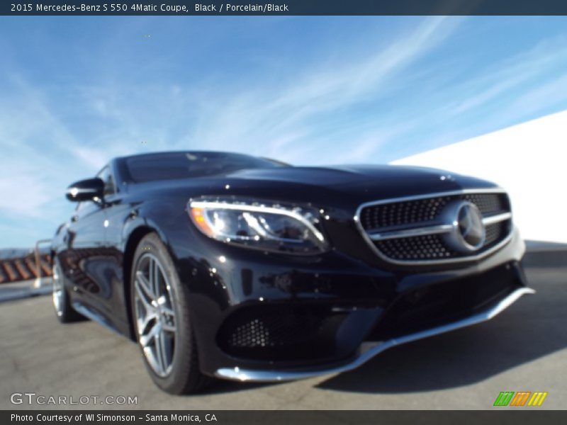 Black / Porcelain/Black 2015 Mercedes-Benz S 550 4Matic Coupe