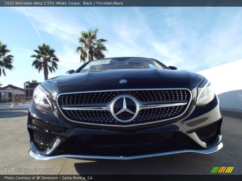 Black / Porcelain/Black 2015 Mercedes-Benz S 550 4Matic Coupe