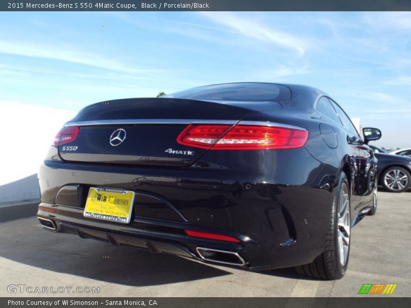Black / Porcelain/Black 2015 Mercedes-Benz S 550 4Matic Coupe