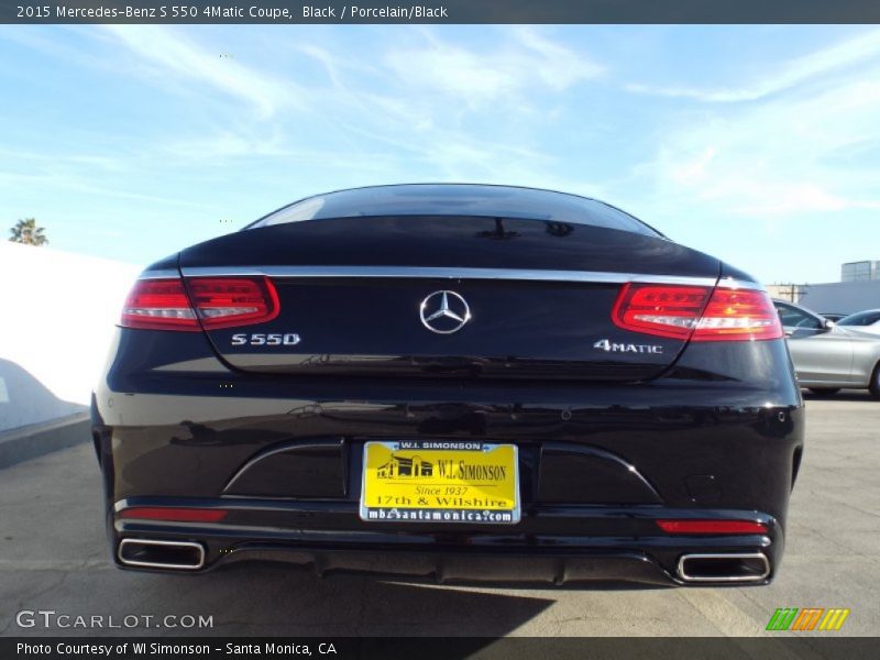 Black / Porcelain/Black 2015 Mercedes-Benz S 550 4Matic Coupe