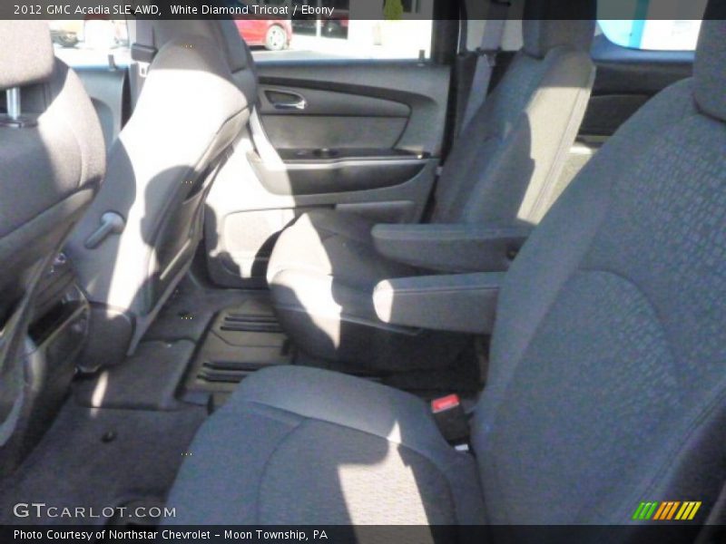 White Diamond Tricoat / Ebony 2012 GMC Acadia SLE AWD