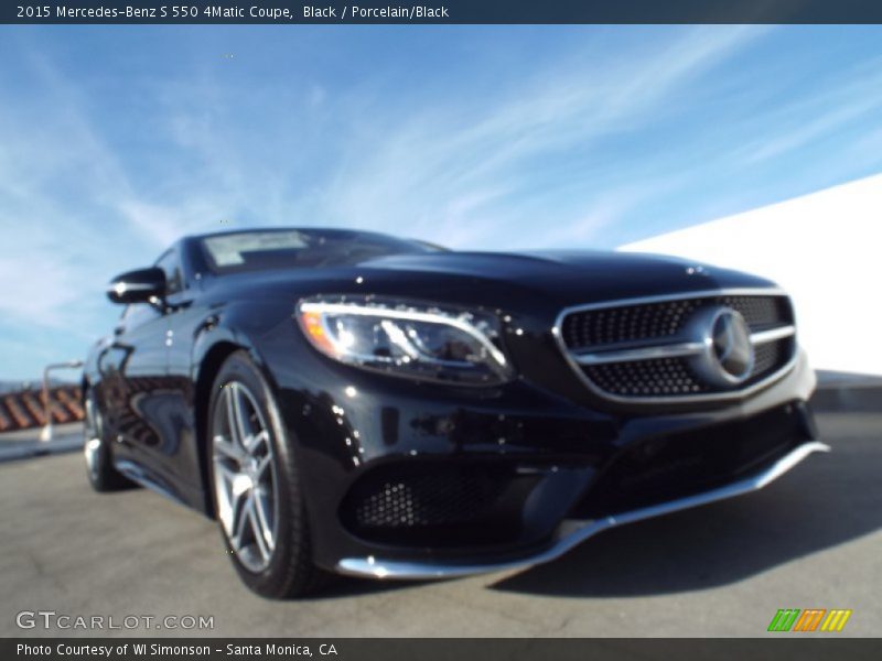 Black / Porcelain/Black 2015 Mercedes-Benz S 550 4Matic Coupe