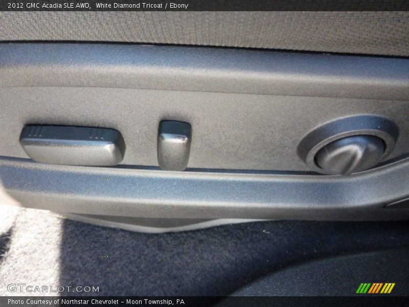 White Diamond Tricoat / Ebony 2012 GMC Acadia SLE AWD