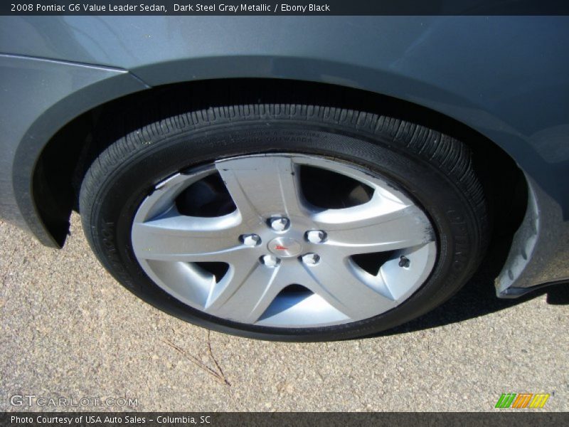 Dark Steel Gray Metallic / Ebony Black 2008 Pontiac G6 Value Leader Sedan