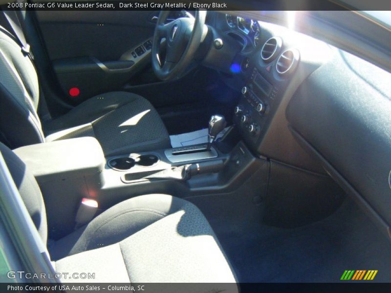 Dark Steel Gray Metallic / Ebony Black 2008 Pontiac G6 Value Leader Sedan
